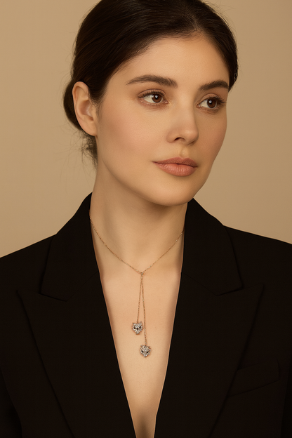 Panthera Lariat Necklace