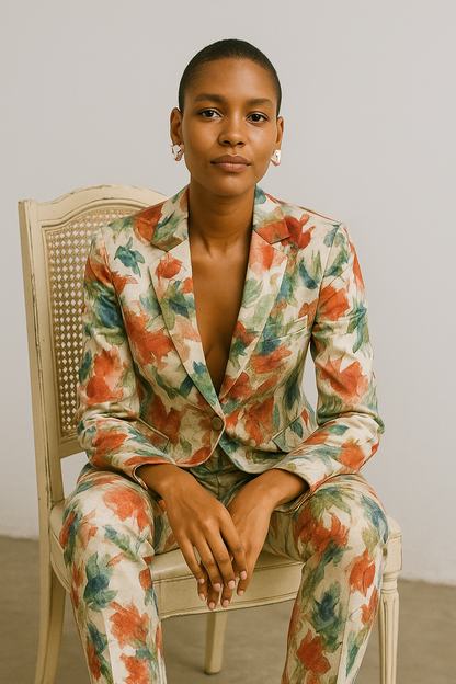 Enamel Panther Head Stud Earring