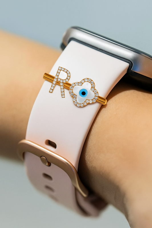 Personalized Clover Initial I-Watch Charm