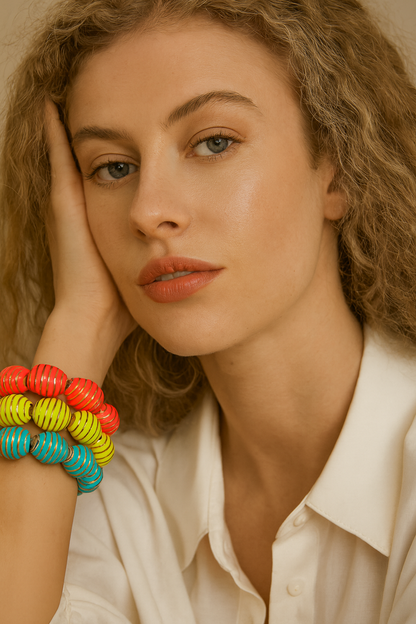 Sara Enamel Bangle Bracelet