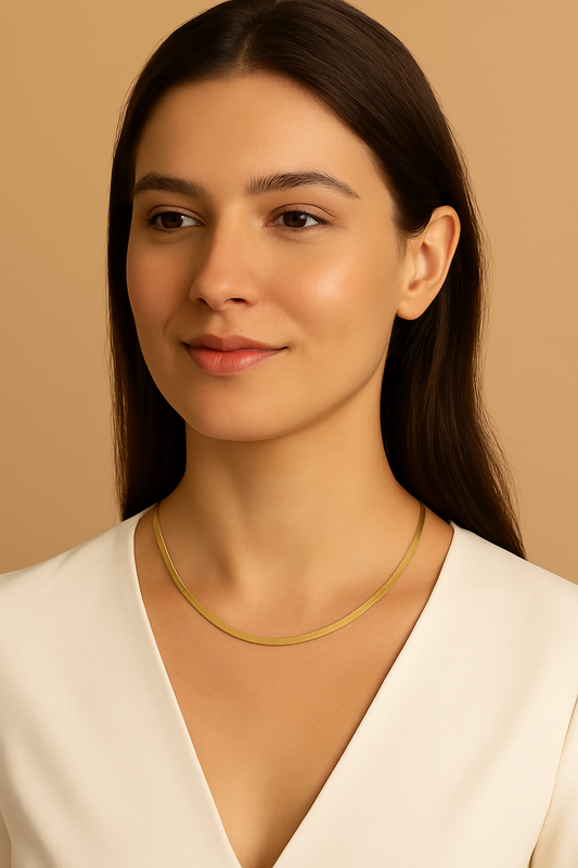 Slithering Snake Gold Chain Necklace