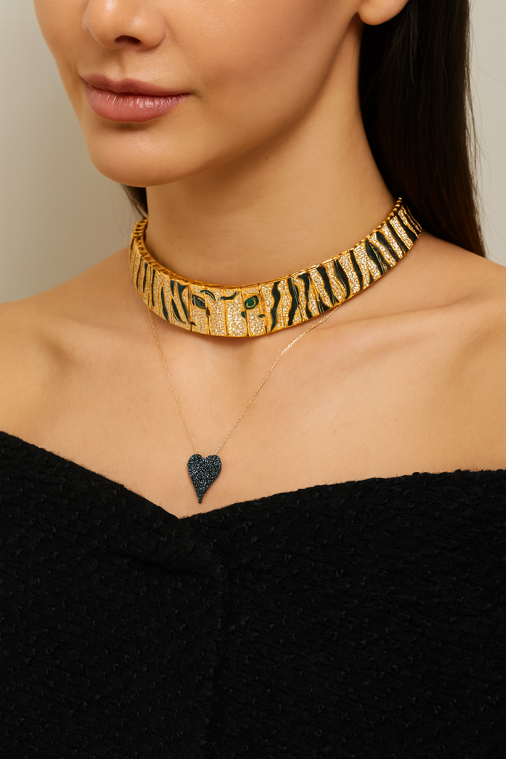 Slithering Snake Silver Chain Necklace