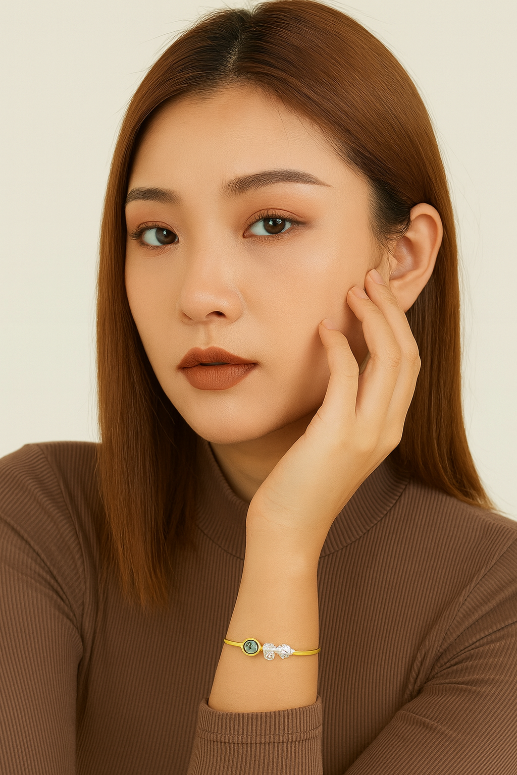 Wish Good Personalized Charm Slide Bangle Bracelet