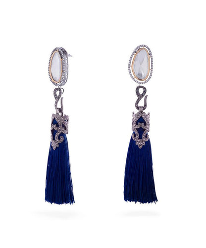 Vintage Vogue Tassel Duster Statement Earrings