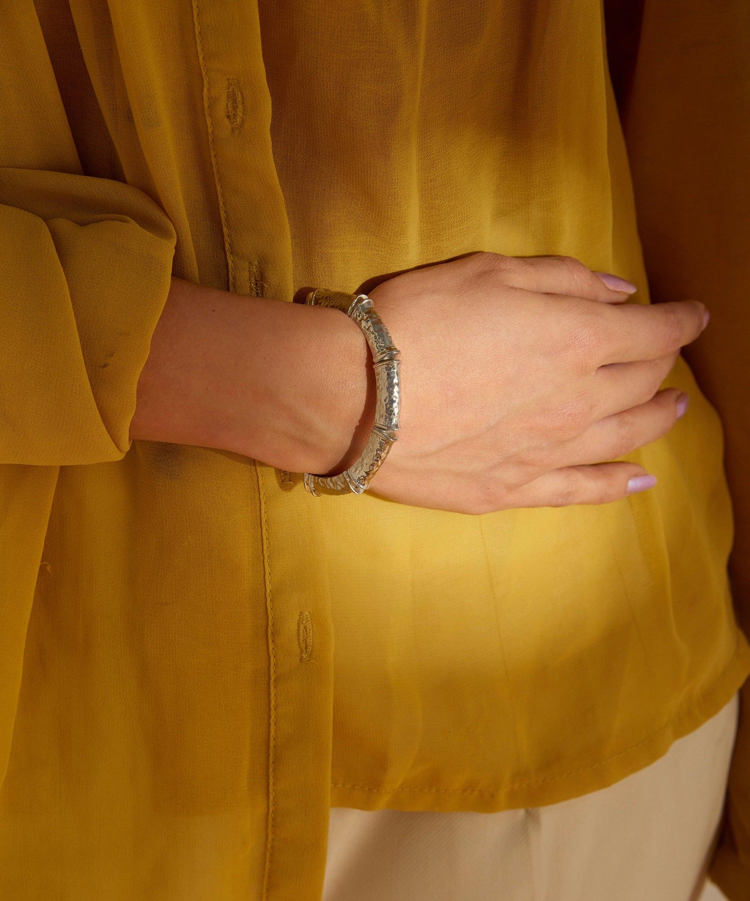 Aliya Slim Bangle Bracelet - Bansri Mehta Design