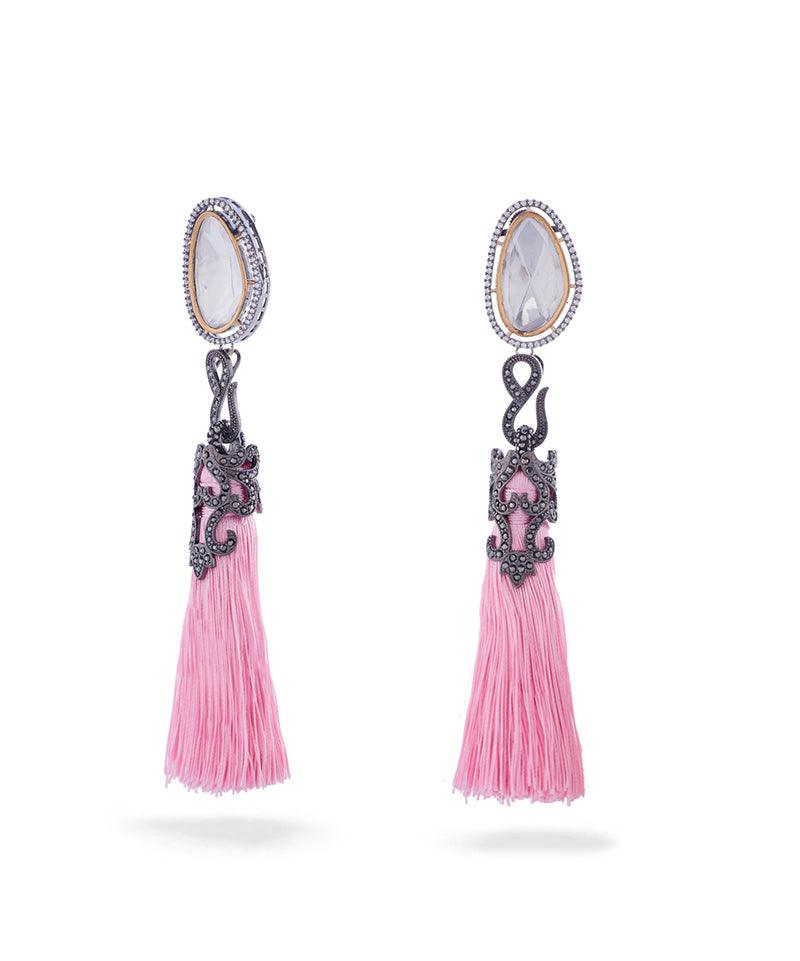 Vintage Vogue Tassel Duster Statement Earrings