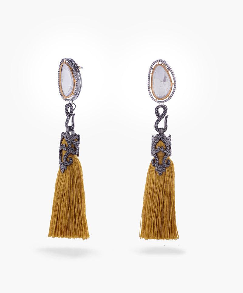 Vintage Vogue Tassel Duster Statement Earrings