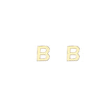 Initial B Earrings - BANSRI                                                                 Jewelry Lounge