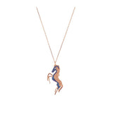 Stallion Horse Necklace with Swarovski Crystala