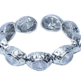 Bedazzle Flexi Bangle Bracelet - Silver