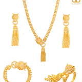 Gold Panther Beaded Necklace, Earring, Bracelet & Ring Set
