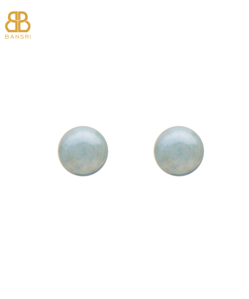 16mm Button Mother of Pearl Stud Earrings