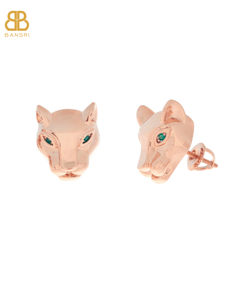 Panther Head Stud Earrings