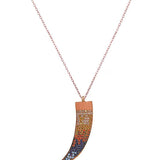 Multi Coloured Talon Necklace with Swarovski Crystals