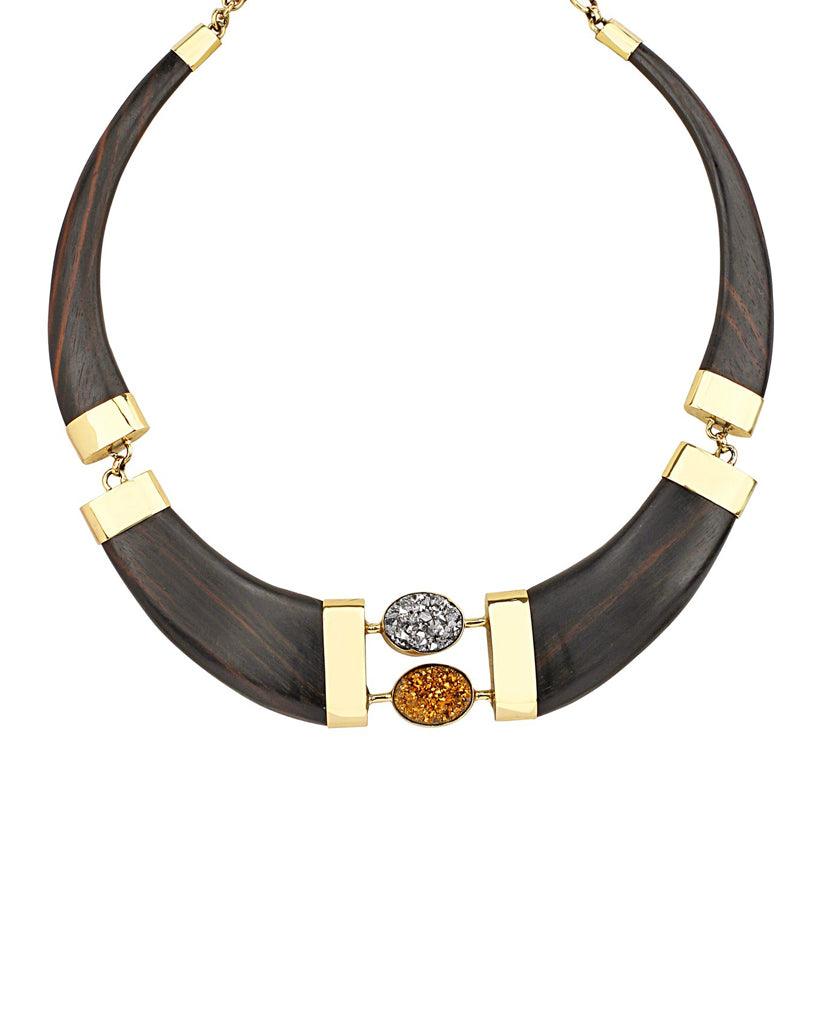 Ebony Wood Collar Necklace - BANSRI                                                                 Jewelry Lounge