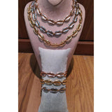 Silver Cowrie Shell Necklace & Bracelet/Anklet Set