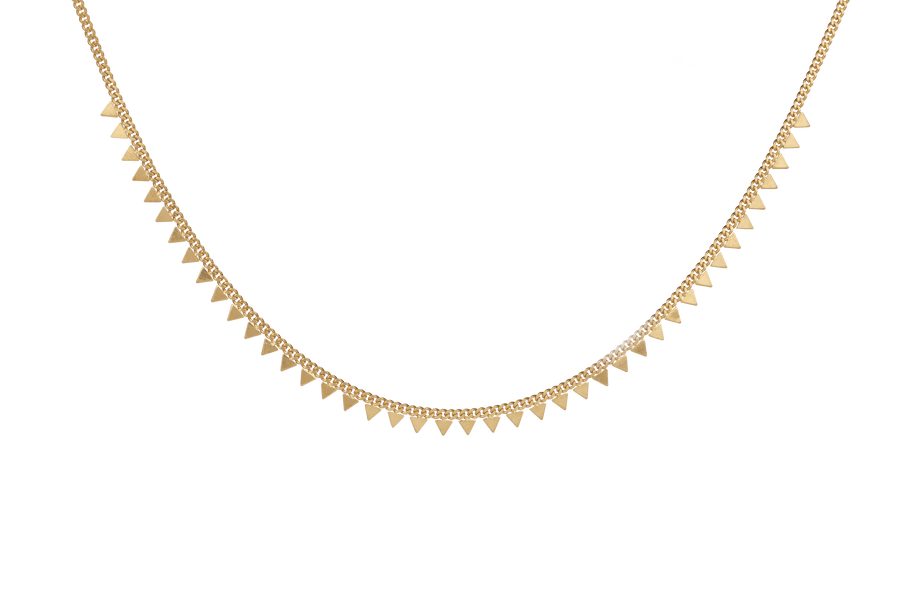 Zigzag V Shaped Collar Chain Necklace