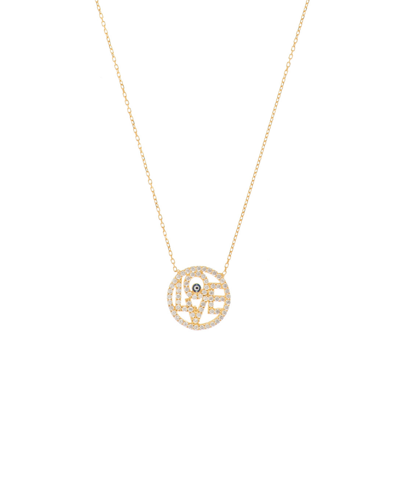 Love With All Your Heart Medallion Necklace