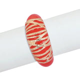 Stripey Enamel Bracelet Cuff