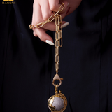 Globe Trotter Detachable Pendant Link Necklace
