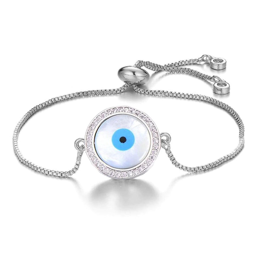 Evil Eye Adjustable Chain Bracelet