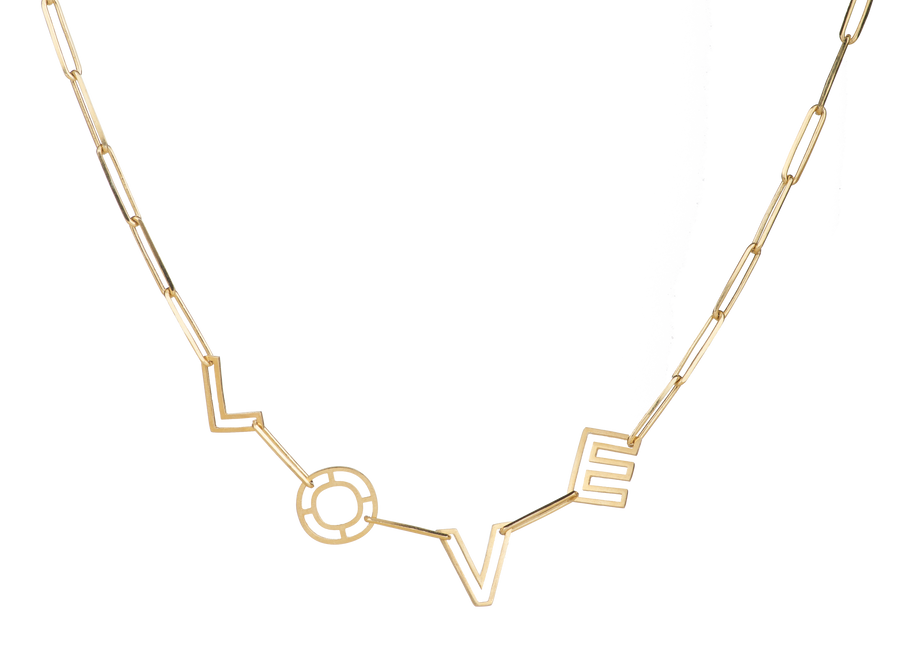 Love Link Collar Chain Necklace