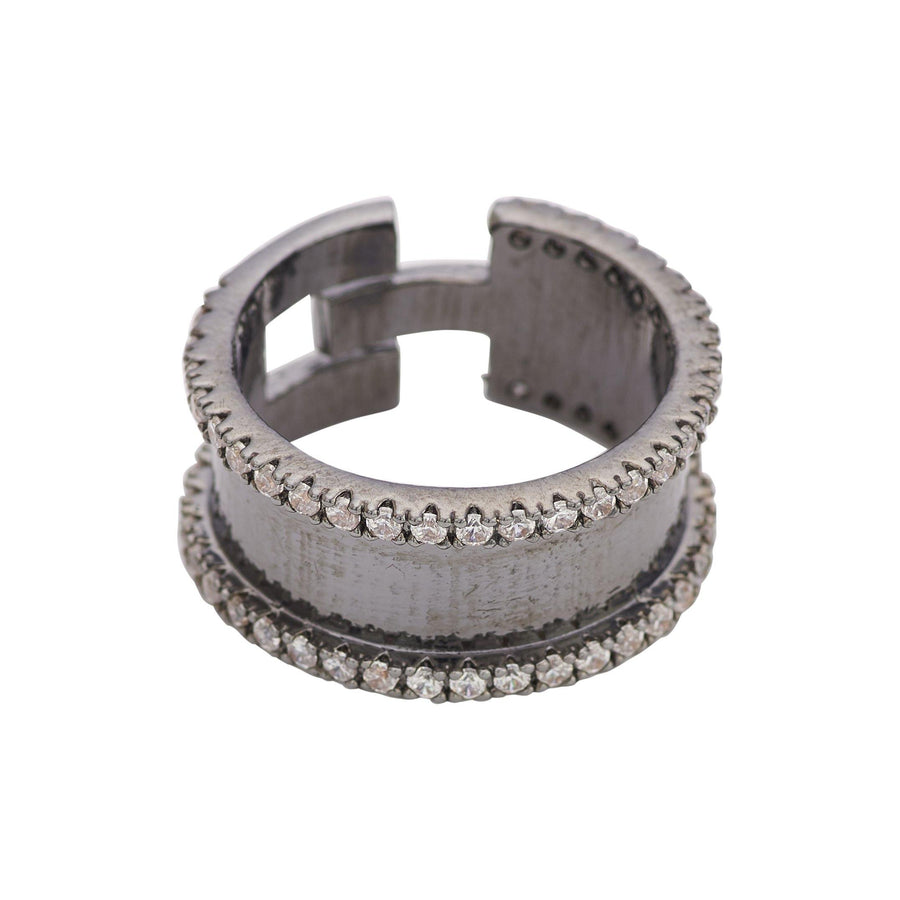 Metallic Adjustable Band Ring