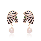 Notting Hill Zebra Earrings