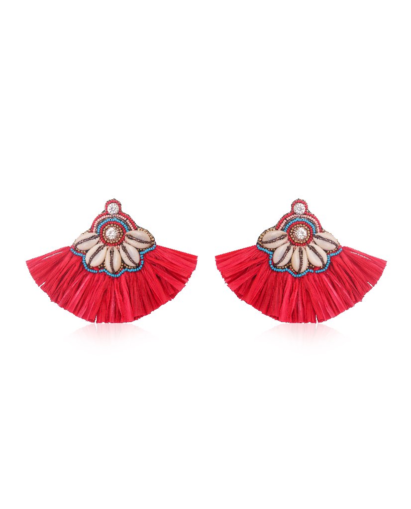 Tassel Tribe Cowrie Shell Earrings