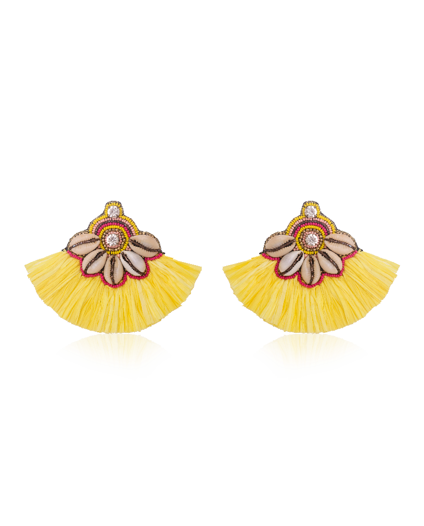 Tassel Tribe Cowrie Shell Earrings