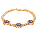 Three Eye Tennis Bracelet - BANSRI                                                                 Jewelry Lounge
