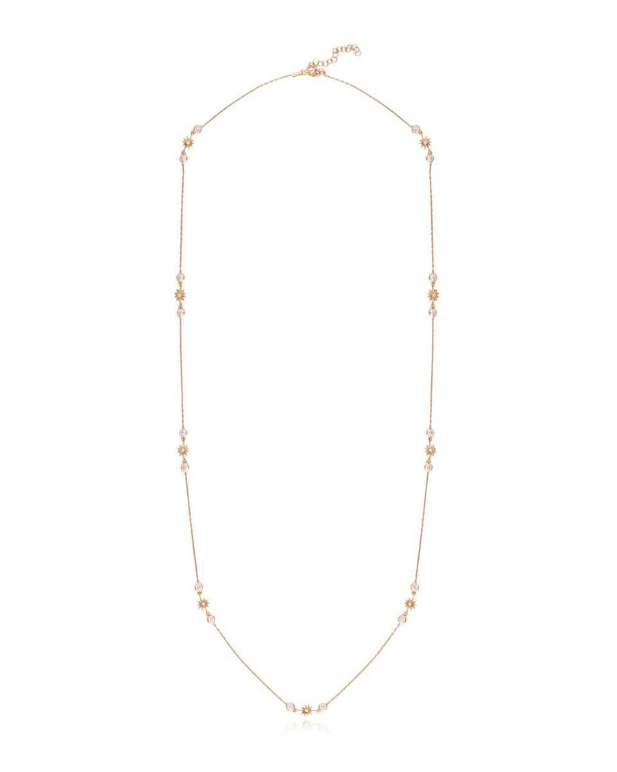 Stars Shine Down Long Wrap Around Chain Necklace