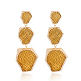Kendra Ombre Citrine Hexagonal Earrings in 18K Gold