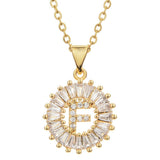 Initial Baguette Diamond Medallion 2-in-1 Watch Charm & Necklace