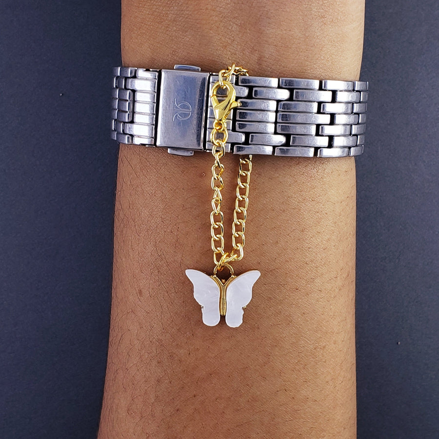 Mother of Pearl Butterfly Watch Charm