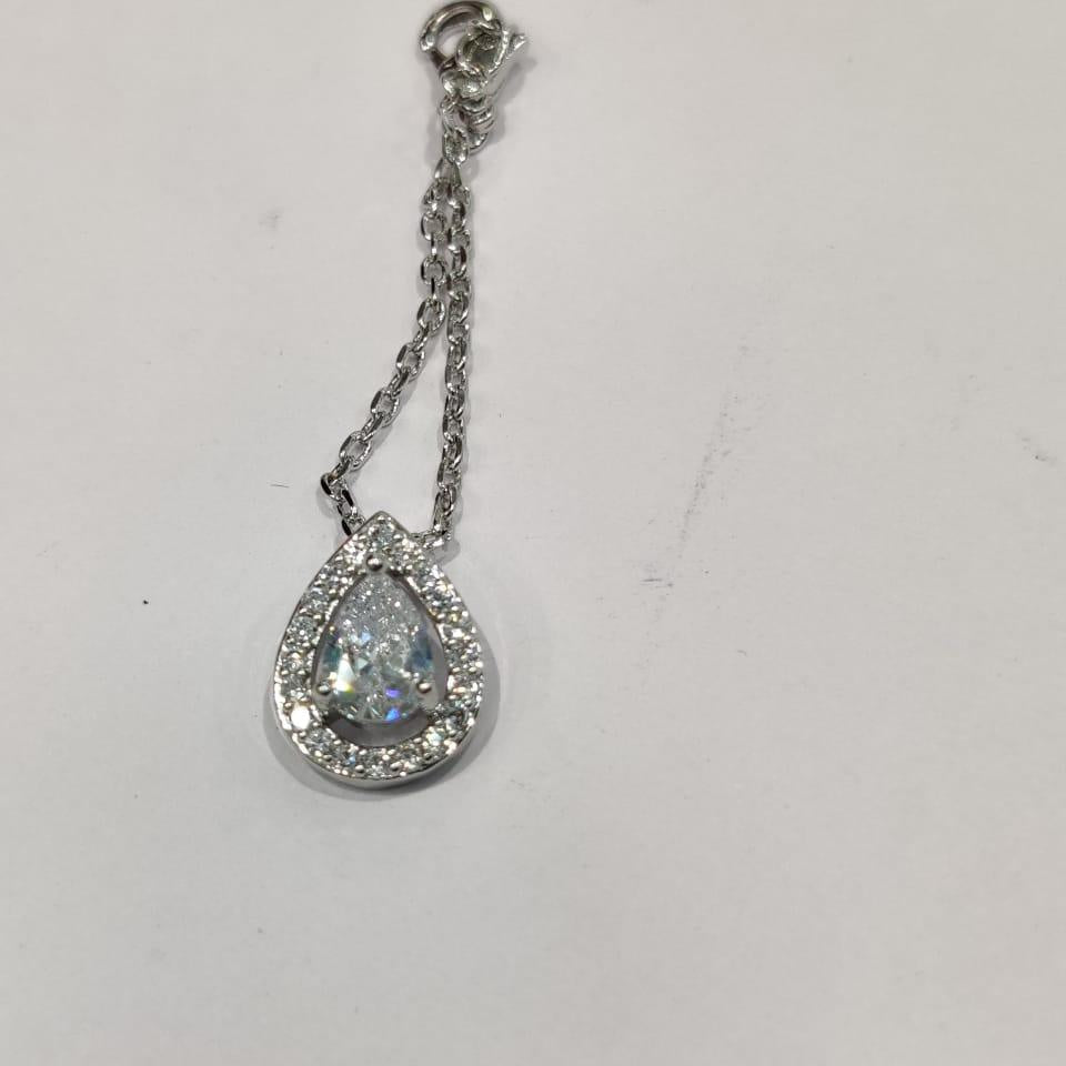 Pear Shape Solitaire Watch Charm