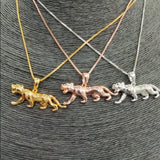 On the Prowl Panther Pendant Necklace