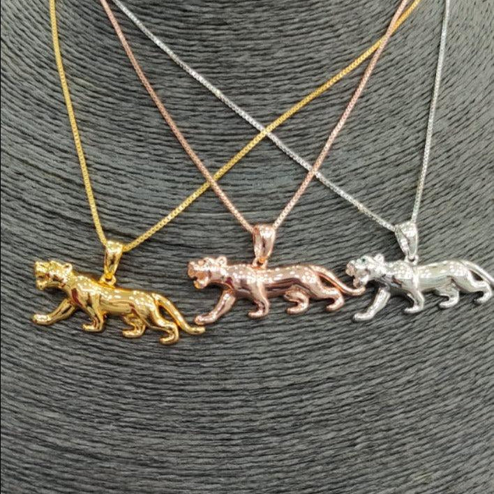 On the Prowl Panther Pendant Necklace