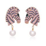 Chelsea Zebra Earrings