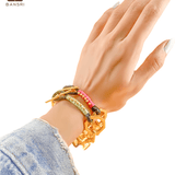 Gold Link Toggle Bracelet