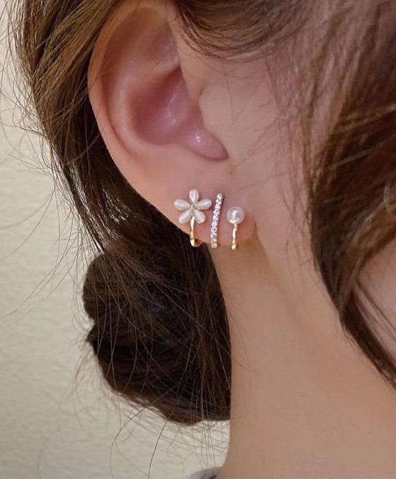 Trisha Crystal Pearl Earrings