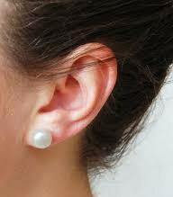 16mm Mother of Pearl Stud Earrings - Bansri Mehta Design